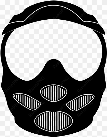 paintball mask free vector