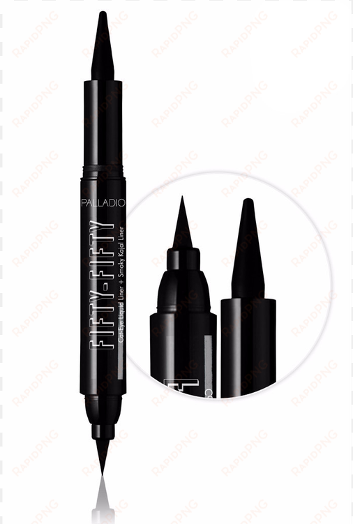 palladio fifty fifty cat eye liquid liner + smoky kajal