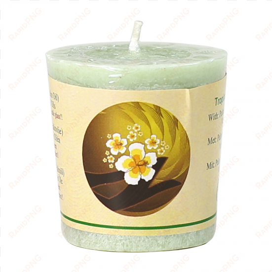 palmivahast votiivküünal tropical island 4,5x4cm - candle