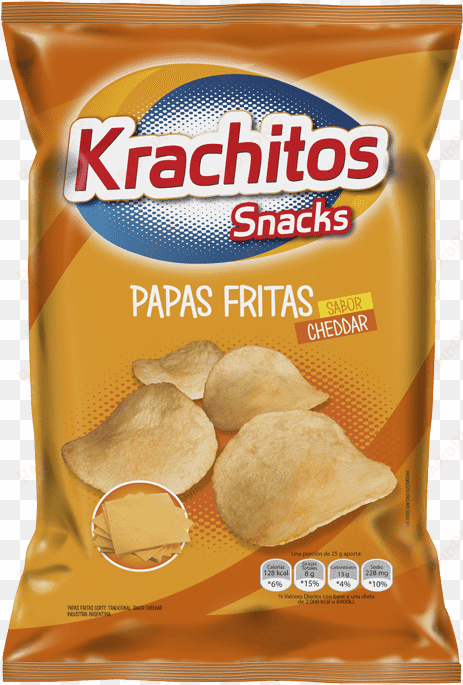 papas fritas krachitos sabor cheddar por paquete de - chizitos krachitos