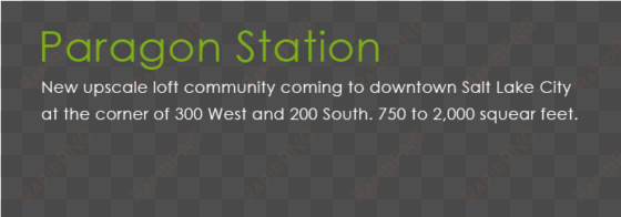 paragon station slide overlay - parallel