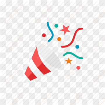 party poppers 512 - party popper transparent background confetti