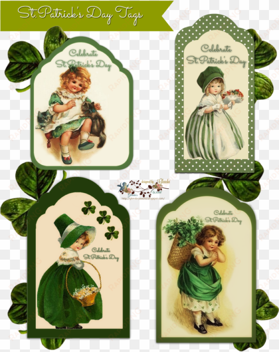 patricks day - vintager st patrick tag karte