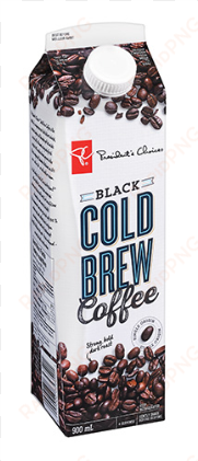 pc® cold brew single origin black coffee - cold brew president choice