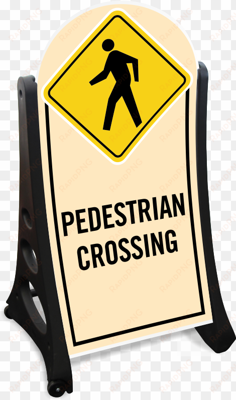 pedestrian crossing portable a-frame sidewalk sign - frame sidewalk sign