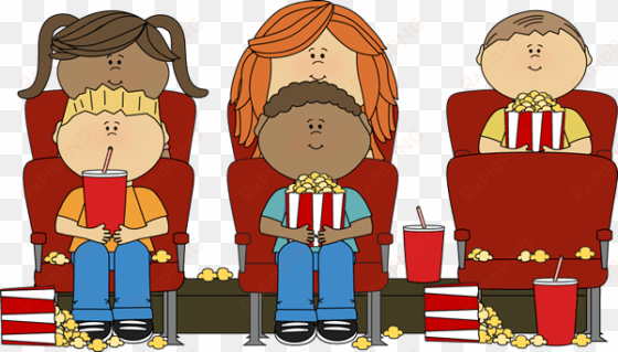 people watching a movie clipart - clip art