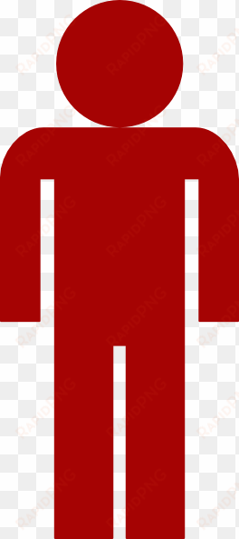 person symbol clipart - person icon red png