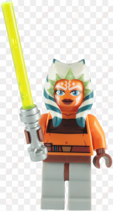 personajes - lego star wars: ahsoka minifigure with green lightsaber