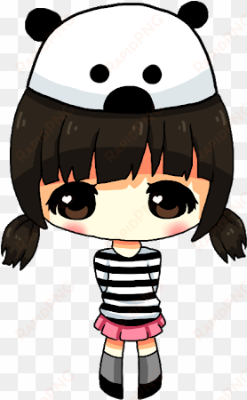 photo - panda kawaii girl png