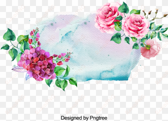 pintado a mano de flores y marco de salpicaduras de - hübsche rosa und lila blumen danken ihnen karte
