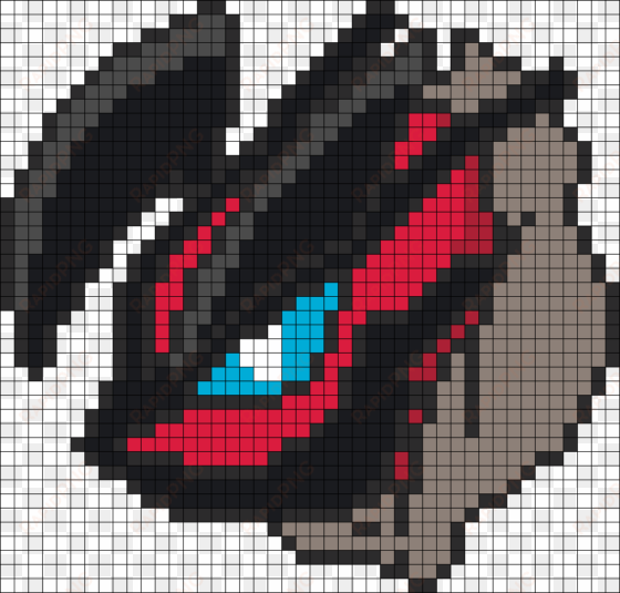 pokemon battle trozei yveltal perler bead pattern / - pixel art pokemon yveltal