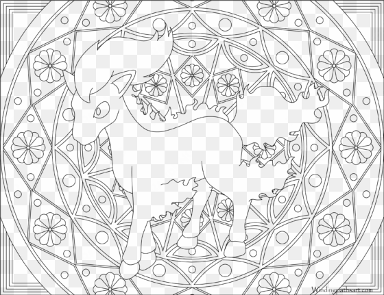 pokemon coloring pages rapidash - ponita coloring pages