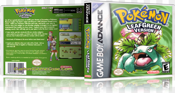 pokemon leaf green version gameboy advance gba empty - pokemon leafgreen version gameboy advanced gba