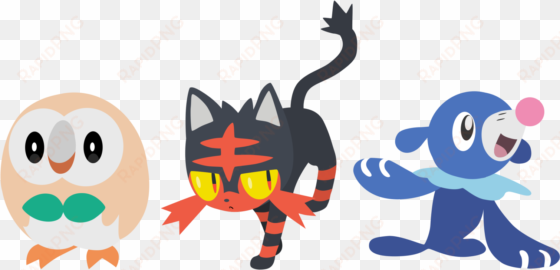 pokemon sun and moon starters - pokémon moon - nintendo 3ds