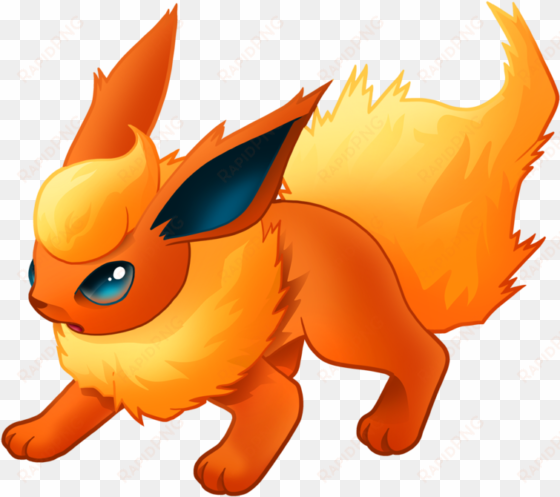 pokémon x and y orange dog like mammal cartoon mammal - flareon clipart