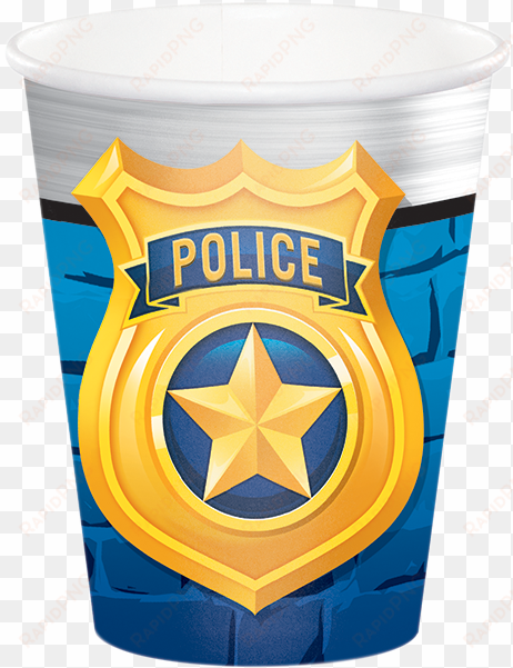 police party 9 oz - geburtstagsdeko polizei für 8 jungs teller becher serv...