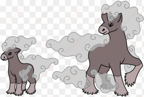 ponyta and rapidash have both adapted to better blend - rapidash