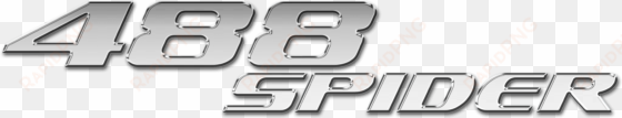 powerful, sporty allure, dynamic & exceptional - ferrari 488 spider logo
