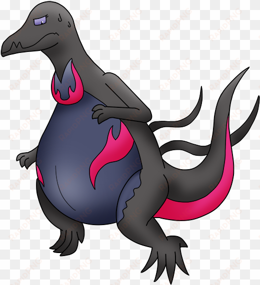 preggy salazzle - cartoon