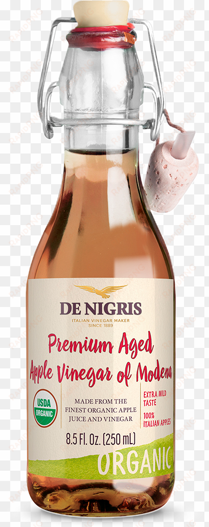 premium aged apple vinegar of modena - de nigris vinegar, organic, apple cider, raw unfiltered,