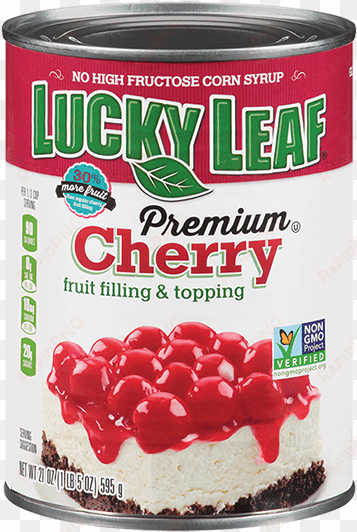 premium cherry fruit filling & topping - lucky leaf premium cherry pie filling - 21 oz can