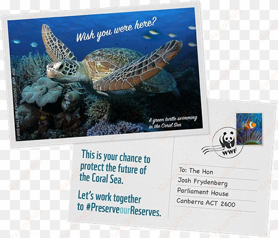 preserve our reserves postcard © damien siviero / mike - nature reserve
