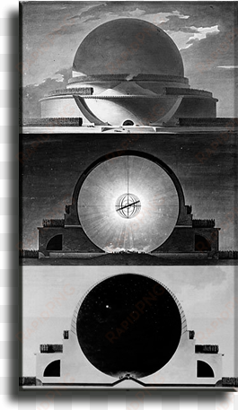 proyecto de cenotafio para isaac newton- etienne louis - etienne louis boullee newton