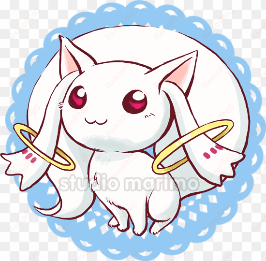 puella magi madoka magica by studiomarimo on deviantart - kyubey // puella magi madoka magica // acrylic keychain