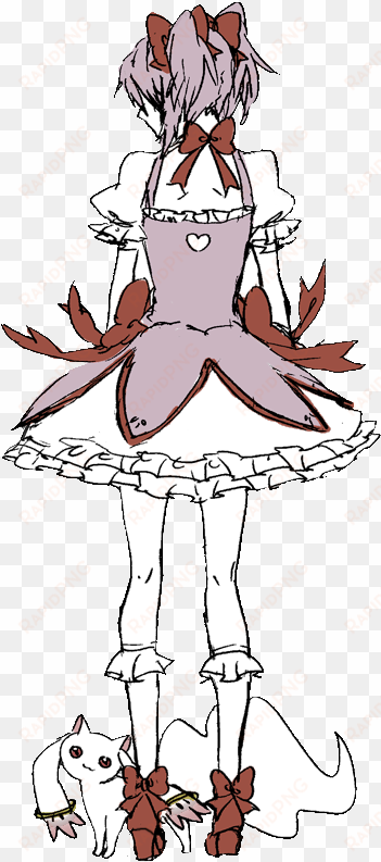 puella magi madoka magica transparent madoka kaname - kyubey madoka kaname png