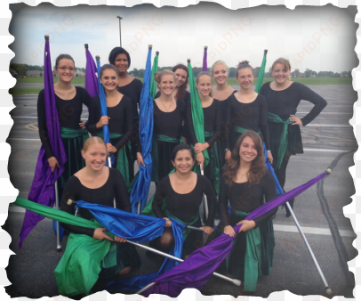 pulaski color guard from pulaski wisconsin, just one - color guard