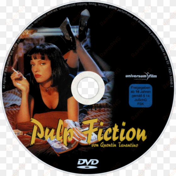 pulp fiction dvd disc image - original soundtrack - pulp fiction (cd)