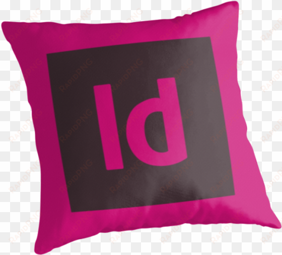 quot adobe indesign icon quot throw pillows by thecsimmons - pillow