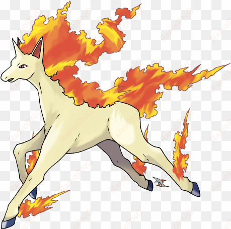 rapidash normal coloration by xous54 - ponyta and rapidash pokemon