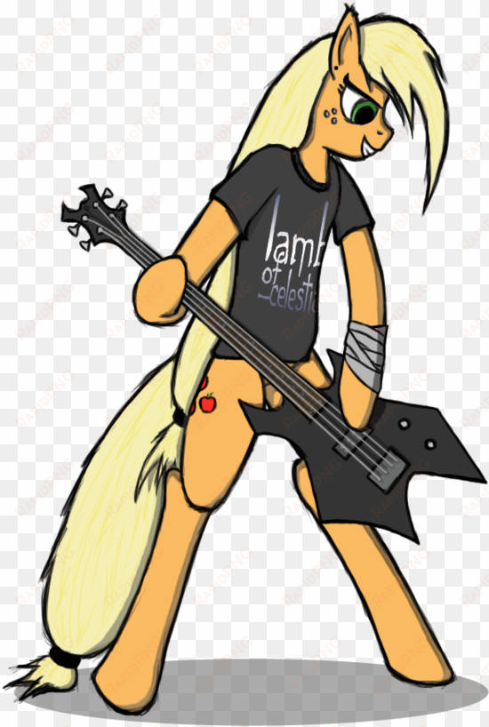 raynebowcrash, bipedal, guitar, heavy metal, lamb of - drawing