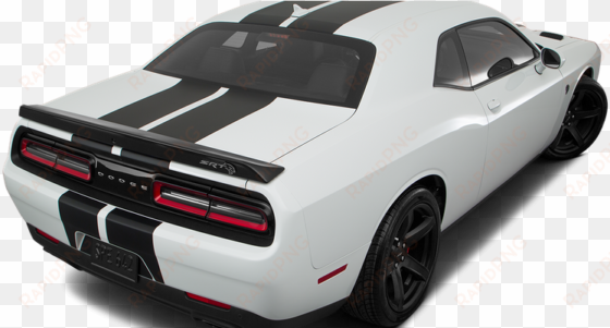rear 3/4 angle view - challenger hellcat 2019 white