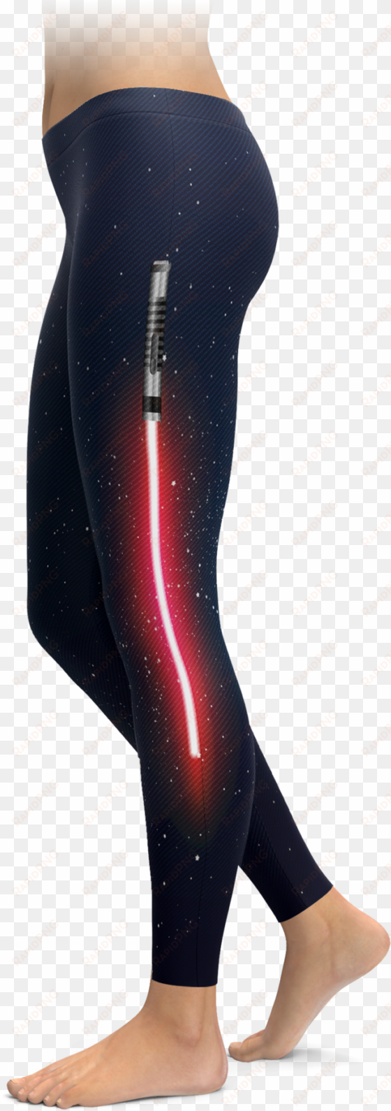 red light saber leggings