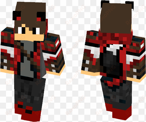 red wolf boy - red wolf skin minecraft