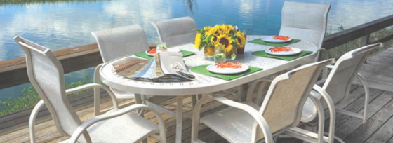 regardless of your patio space, if you are able to - garden furniture