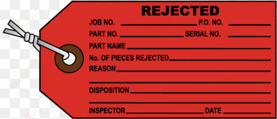 rejected inventory tag - circle