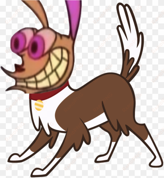 ren and stimpy, ren hoek, renona, safe, wat, winona - my little pony applejacks dog