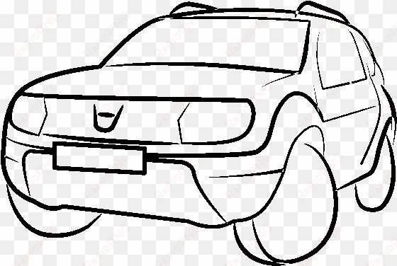 renault master dacia duster car - line art mobil cadillac