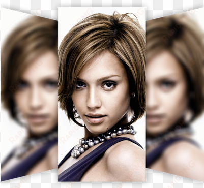 repeated blurred on the sides png - women synthetic wigs brown mixed blonde capless short
