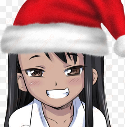 request granted - anime girl with christmas hat