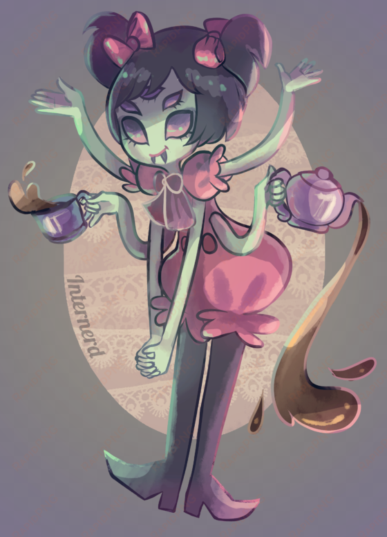 resized to 39% of original - undertale miss muffet's food