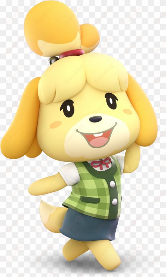 resized to 41% of original - super smash bros ultimate isabelle render