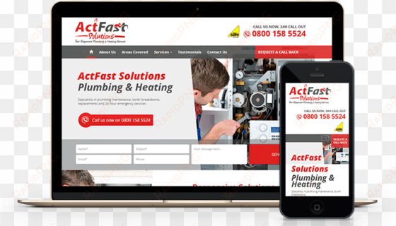 responsive web design london - mobile for web design view