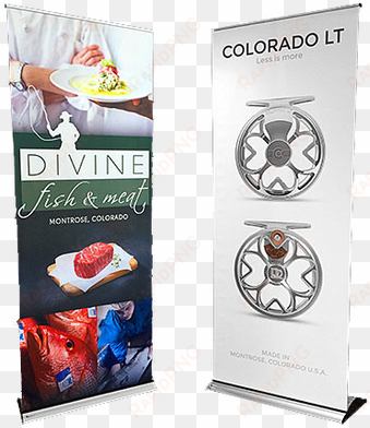 retractable banner displays - ross reels colorado lt reel light olive 0/3