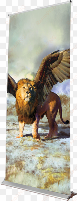 retractable banner - lion beast