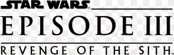 revenge of the sith - star wars revenge of the sith logo