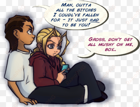 riley x cindy boondocks drawings, dope art, waffle, - boondocks huey x cindy